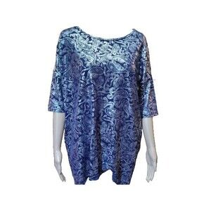 Navy blue and silver Lula Roe shirt